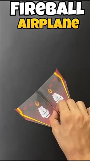 fireball paper airplane 🛫| best flying paper airplane #diy #paper