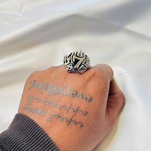 Flaming Lucky 7 Dice Ring | Silver Biker Punk Statement Band With Fire Seven and Dice Motif, Rocker Casino Gambling Jewelry - Etsy