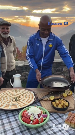 Kosovo 🇽🇰 #food #sora #foodie #ai #pescatarian #kosovo #southeasteurope