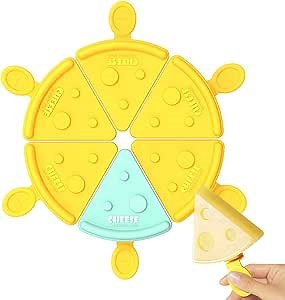 Cheese Popsicles Molds Set 6 Pieces Homemade Popsicle Maker Mold Set Kid Easy Release Ice Cream Molds Reusable DIY Pop Molds, Blue