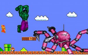 大危机！马里奥孤身一人化做超级英雄大战外星人！