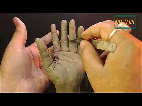 Hand Realistic Making Process with Clay || Easy Step by Step || Art Tech