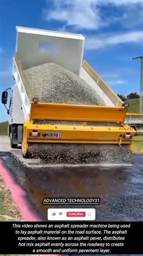 Asphalt Spreader Machine in Road Paving Operations !! #innovation #tool #tools
