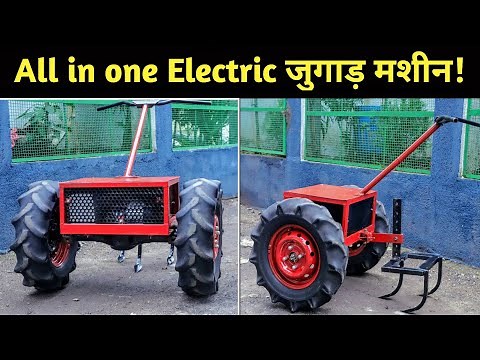 How to make electric power Tiller Machine for Agriculture ‪@CreativeScienceOfficial‬