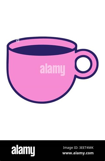 pressure popping animation of tattoo cup of coffee Stock Video Footage - Alamy