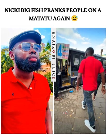 Nicki Big Fish Nairobi Prank on Matatu | Funny Video