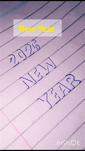 Happy New Year| 2026 Year|Shadow lettering #writingskills #art #artlovers #artist #shorts