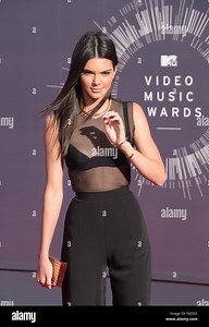 Inglewood, California, USA. 24th Aug, 2014. US model Kendall Jenner arrives on the red carpet for the 31st MTV Video Music Awards at The Forum in Inglewood, California, USA, 24 August 2014. Photo: Hubert Boesl/dpa/Alamy Live News Stock Photo - Alamy