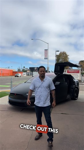 San Diego Luxury Car Dealer on Instagram: "🔥 Another Event Motoring transformation! 🔥 Just wrapped up this 2023 Tesla Model X in satin black PPF — stealth mode activated. 💀 Custom wheels + red calipers to complete the look. Also featured: our client’s Audi A7, now rocking a clean chrome delete and matching red calipers for that performance edge. 🔴 At Event Motoring, we handle everything from sourcing to styling — wraps, wheels, paint protection, and full customization. Whether you’re buying 