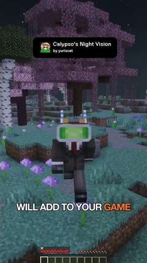 Goggles in Minecraft | Night Vision Goggles #mods #shorts