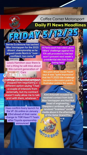 Friday F1 Headlines and Trackside Updates