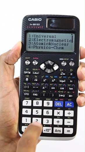 Te enseño como utilizar las constantes universales que usarás en física con apoyo de una calculadora Casio Fx-991EX Casio Académico México | Math2me