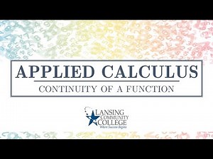 Continuity of a Function