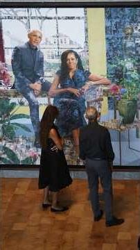 Obama Presidential Center Portrait Unveiling #michelleobama #barackobama #art