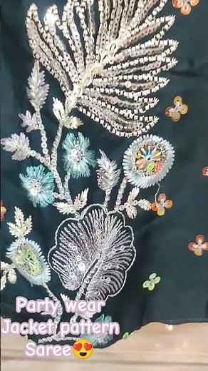 jacket style saree/new saree pattern/look/#saree#sareedraping #trending#new#partywear #bollywood