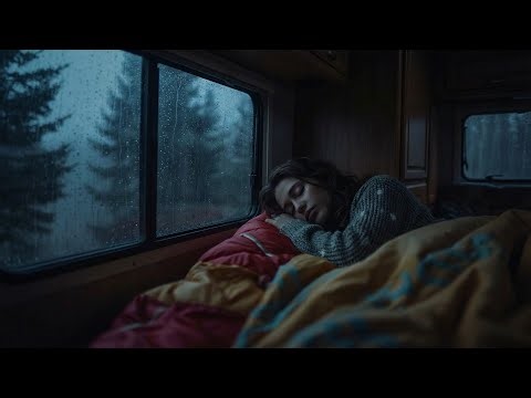Rain Sounds for Sleeping in a Cozy RV | Rainy Night Camper Ambience (6 Hours)