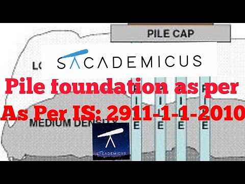 PILE FOUNDATION AS PER IS:2911-1-1-2010