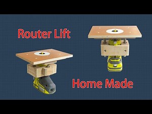 Router Lift DIY | Making a Router lift