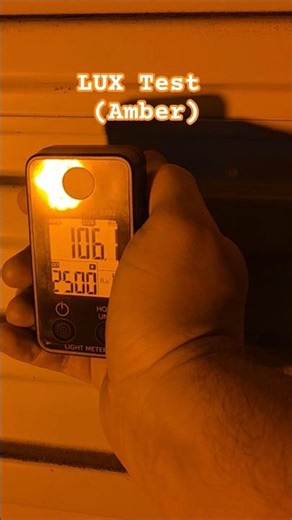 Testing Amber LED LUX From 15' Distance! #ledlighting