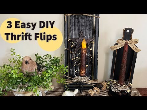 Primitive Decor Thrift Flip | Easy DIY Decor | Budget Friendly