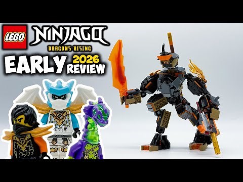 Cole's Mission Mech & Dragon Zane EARLY 2026 Review! Ninjago Dragons Rising Season 4 Set 71854