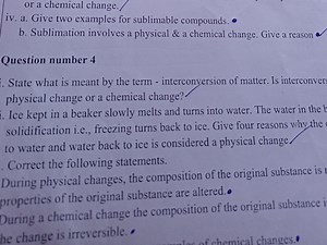 Question number 4i. State what is meant by the term - interco... | Filo