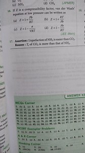 \mathrm{NH}{3} (d) \mathrm{CH}{4} (JIPMER) 16. If Z is a compre... | Filo