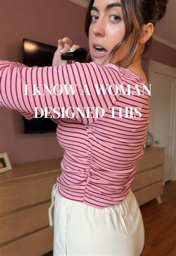 Cute Striped Top Designed by a Woman