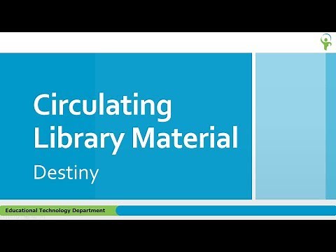 Destiny Checkout & Checkin Books