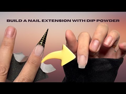 How To Build A Nail Extension With DIP POWDER!! (NO GEL REQUIRED!)