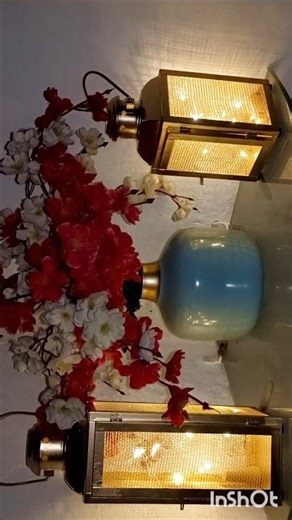 Metal Mesh Set of 2 Iron Lantern and Candle Tealight Holder With Led String Lights #meesho#meeshoapp