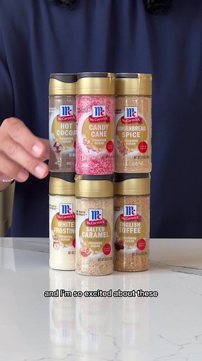 you guys really made me drop this a day early 😂 you heard it here third… The 🚨 NEW 🚨 McCormick Finishing Sugars are here just in time for holiday gift-giving, dessert decorating, and cozy drinks! ☕ more at the link in bio #holiday #holidaybaking #holidaygifting #christmas #present #sugar #finishingsugar #cooking #baking #newproduct #new #productlaunch #dessert