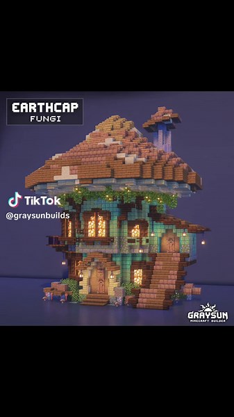 Minecraft - Mushroom House 👉 Download available on Patreon! #minecraft #minecraftbuilds