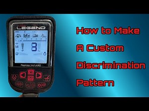 Nokta Makro Legend - How To Make A Custom Discrimination Pattern Tutorial - Metal Detecting