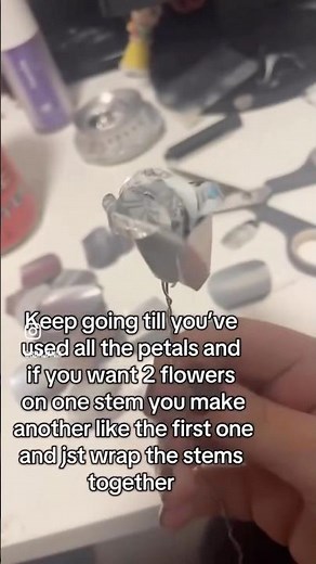 Part 2 on how to make a rose out of a monster can and a redbull can