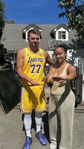 Luka Doncic on set for his new State Farm commercial🔥
