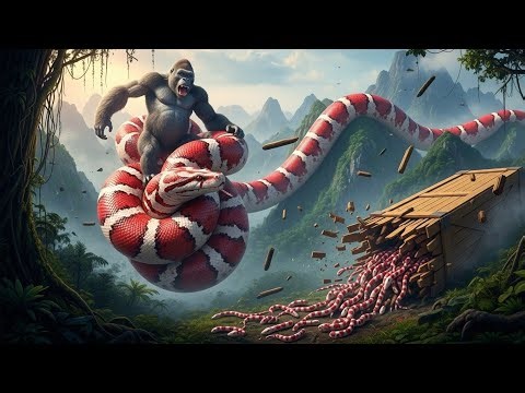 King Kong vs Anaconda Python Fight