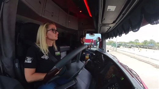 I drove classic trucks at a Northern Ireland show