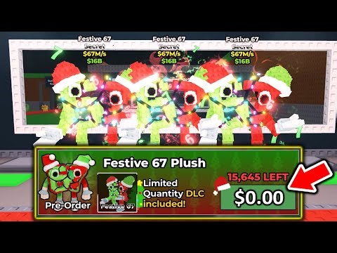 DO THIS To Get $0.00 FESTIVE 67 in Roblox Steal a Brainrot..