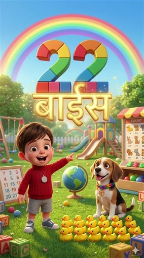 Hindi Counting 21 to 25 for Kids 🎈 | Learn Numbers with Nitsy & Zoey