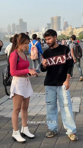 462K views · 32K reactions | TUMRA KOI X HAI #x #funnyreel #fbpro #virals #qna #instagram #trend #ᴛʀᴀɴᴅɪɴɢ #fact #crazy_aamit_12_23 # #marindrivemumbai #reelitfeelit | Jaiswal Aamit | Facebook