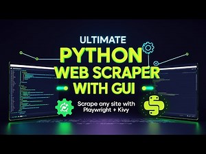 Ultimate Python Web Scraper with GUI | Scrape Any Site with Playwright + Kivy (Async Explained)