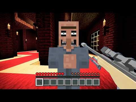 【Minecraft】我在恐怖地圖裡面裝了槍枝模組