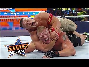Brock Lesnar vs John Cena Match at Summerslam 2014 Highlights HD
