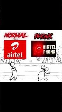 Airtel Phonk VS Normal #phonk #funk #airtel #super