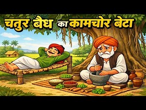 चतुर वैद्य का कामचोर बेटा | Hindi Moral Story | kahani |bed time story | cartoon story | कहानी