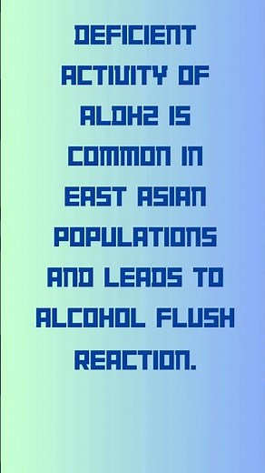 ALDH2 Aldehyde Dehydrogenase 2 #KnowYourGenes #Genetics