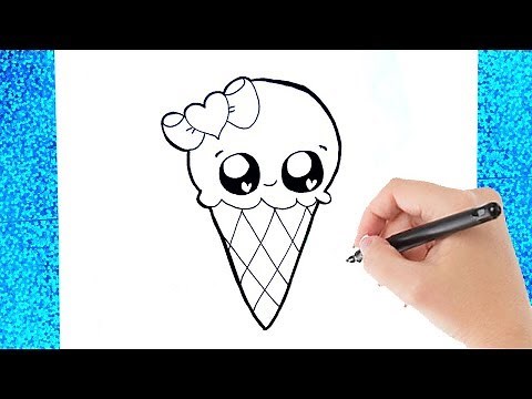 HOE TEKEN JE EEN SCHATTIG KAWAII IJSJE? TEKENEN VOOR BEGINNERS