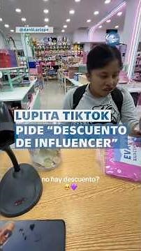 Lupita TikTok pide “descuento de influencer” en cuenta de 88 pesos #shorts