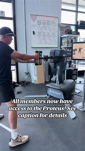 I want my members to have the best and quickest results. In order to do this, I know weight training is part of that process. The Proteus will measure power and acceleration, two things that will make you an elite baseball or softball player. Once you are tested the Proteus will give a custom workout! Members reach out to me to schedule your Proteus exam and 30 day workout! - Pablo #proteus #baseball #softball @eastonwood13